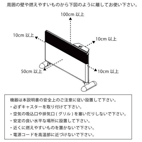 設置要領・必要離隔