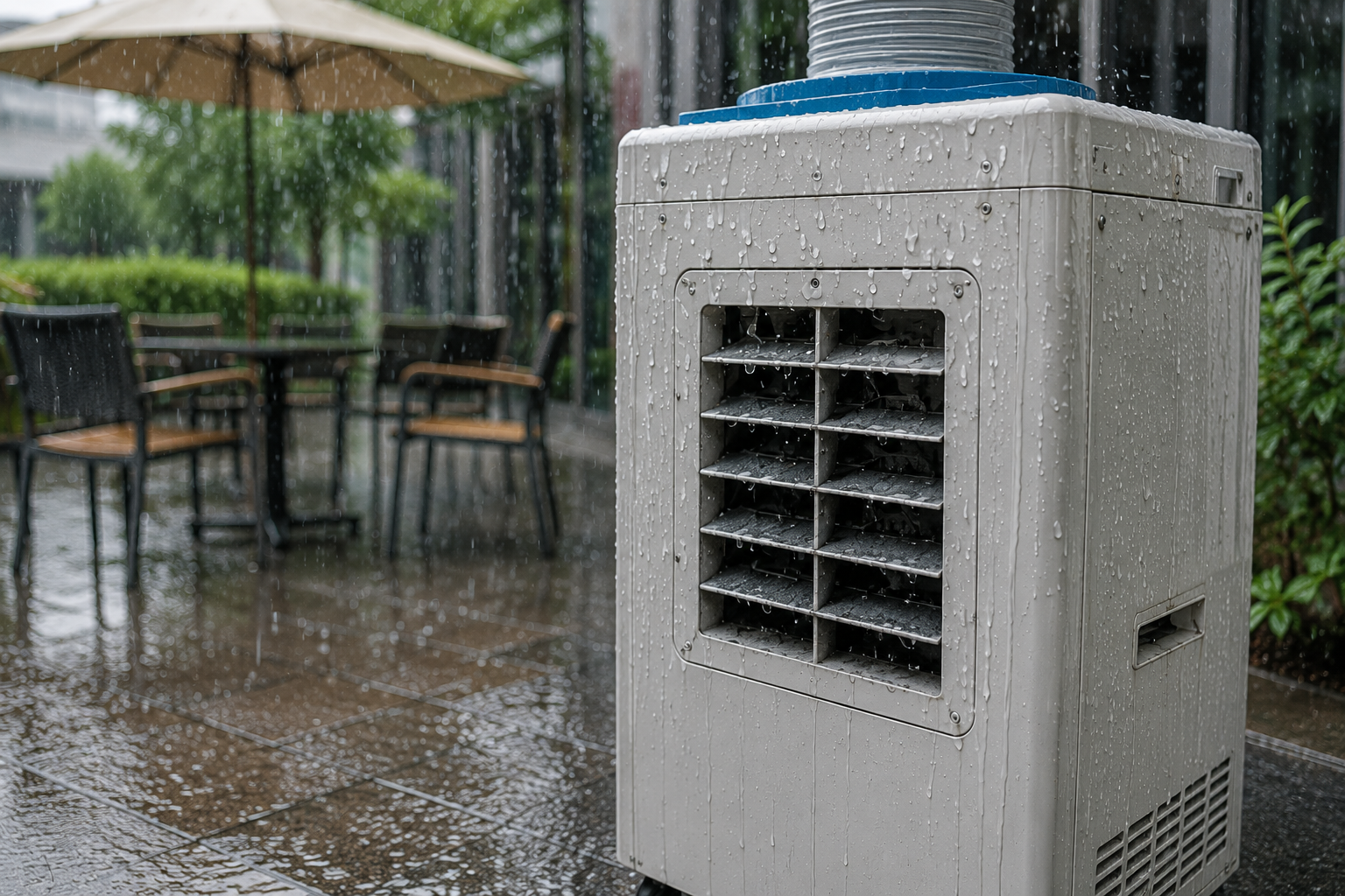 雨や水しぶきに対する防水性能のイメージ